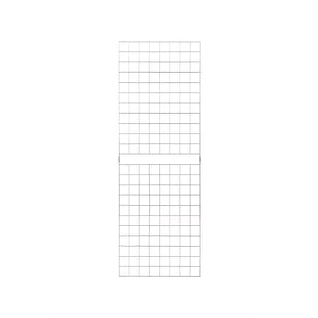Econoco 2'x6' Chrome Portable Grid Panel, Pack Of 3 C2X6